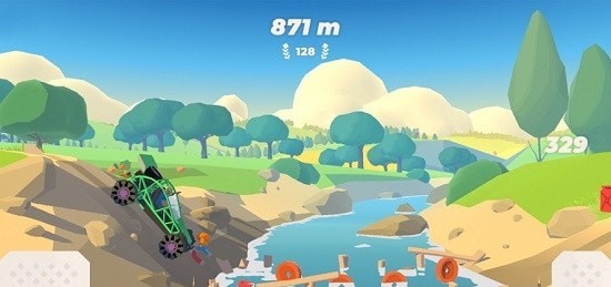 山坡急流无限金币钻石版