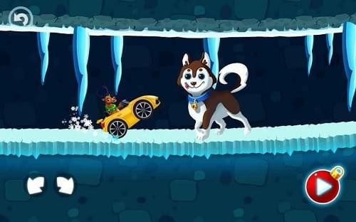 冬季仙境雪地赛车