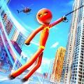 Grand Stickman Rope Hero Crime City（大火柴绳英雄犯罪城）手游