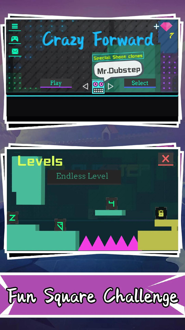 疯狂的方块跳手游