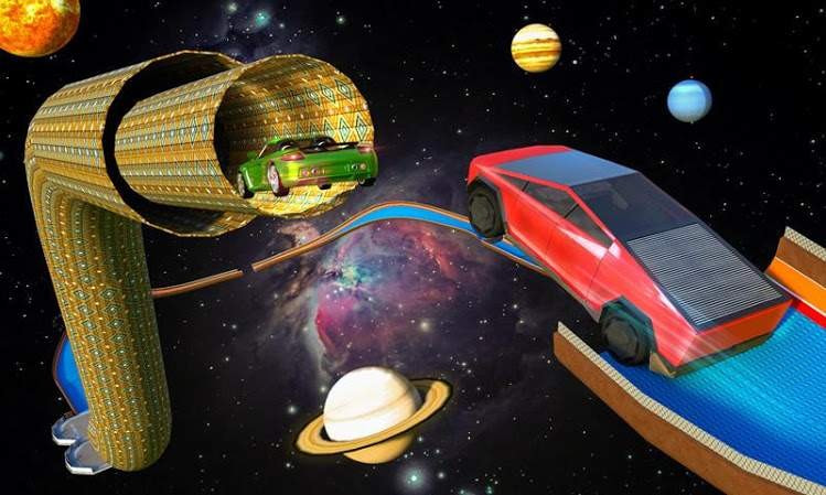 坡道特技汽车赛手游