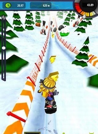 滑雪竞速登山赛手游